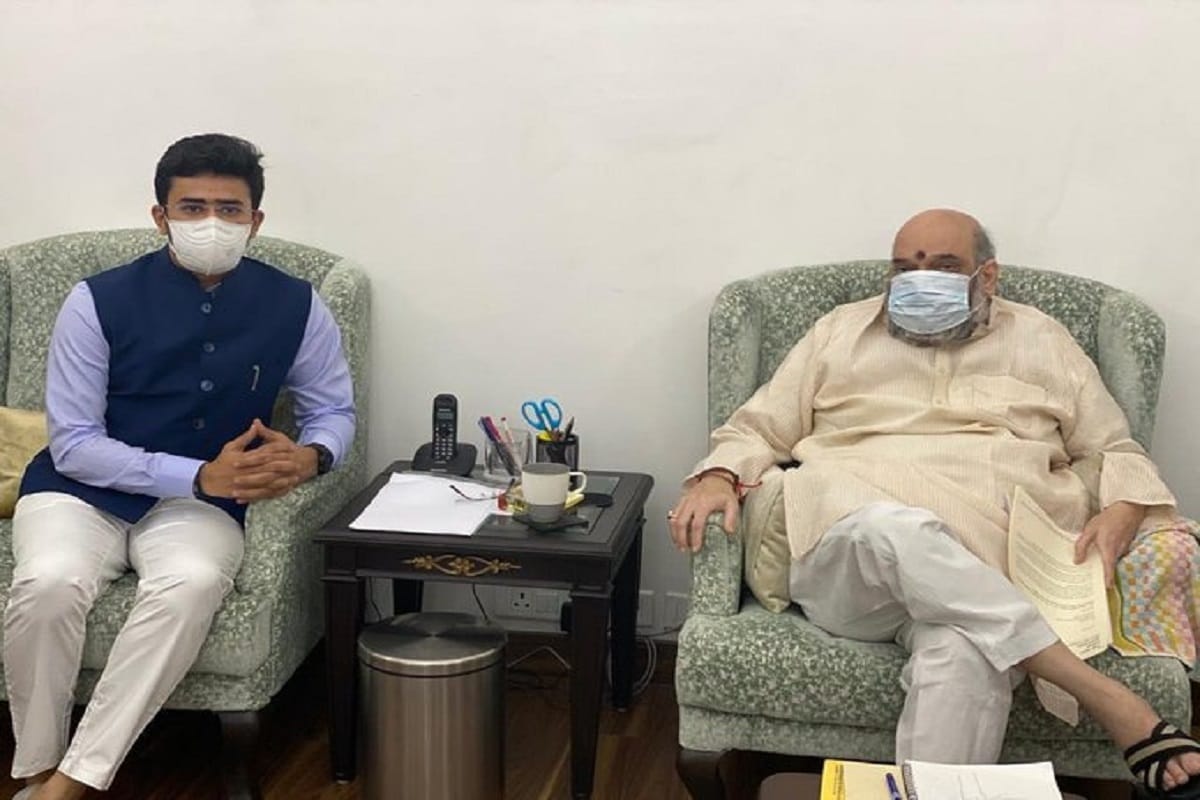 Tejasvi Surya urged Amit Shah to set up permanent division of NIA in Bengaluru