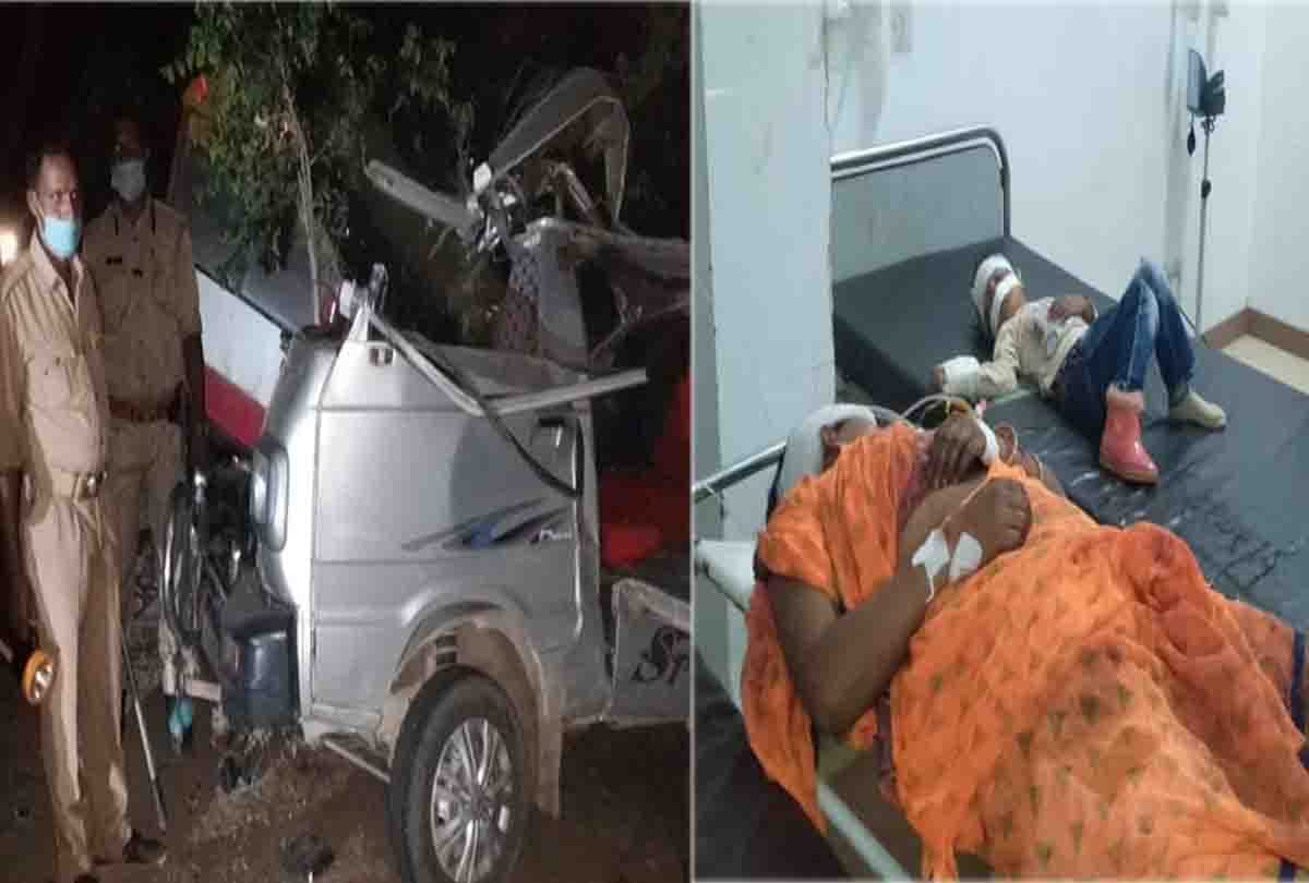 three people died and four injured in bus and van collision in kannauj