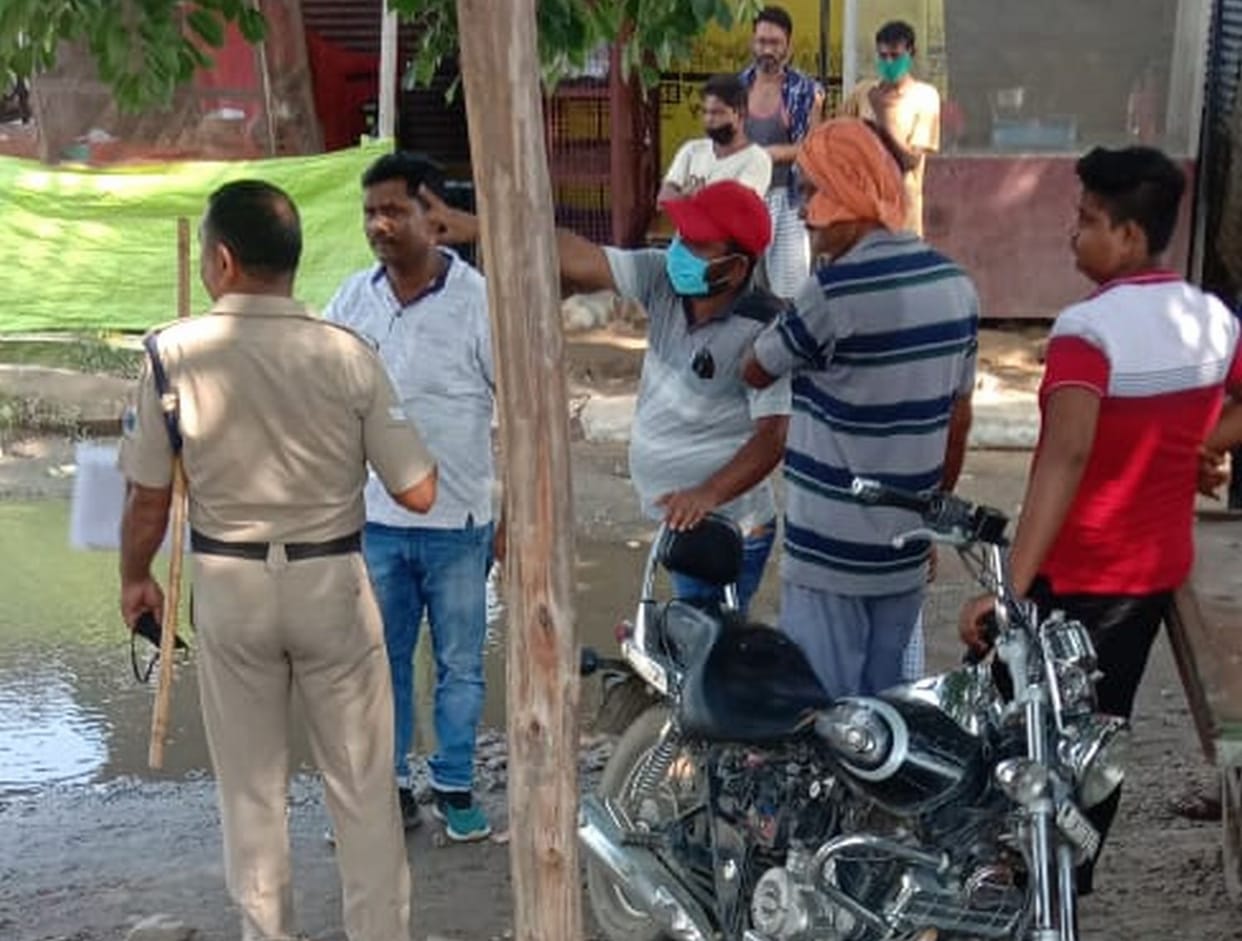 Tried to encroach on railway land