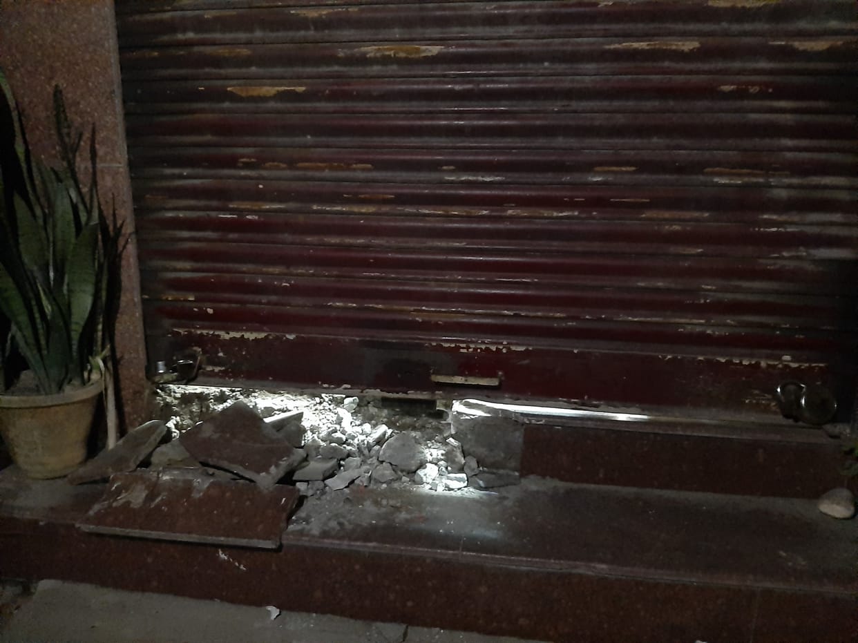 PNB's attampt to break ATM in Kashipur.