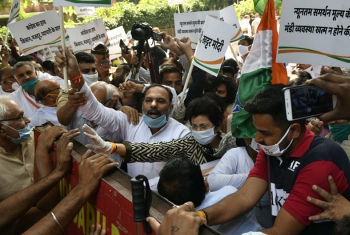 Haryana Congress March to Rajbhawan Chandigarh