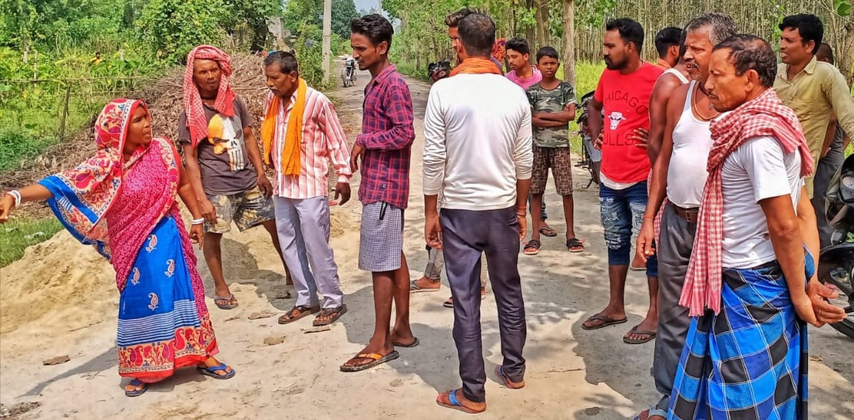 Protest over Road
