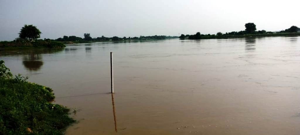 Rapti river water level increase