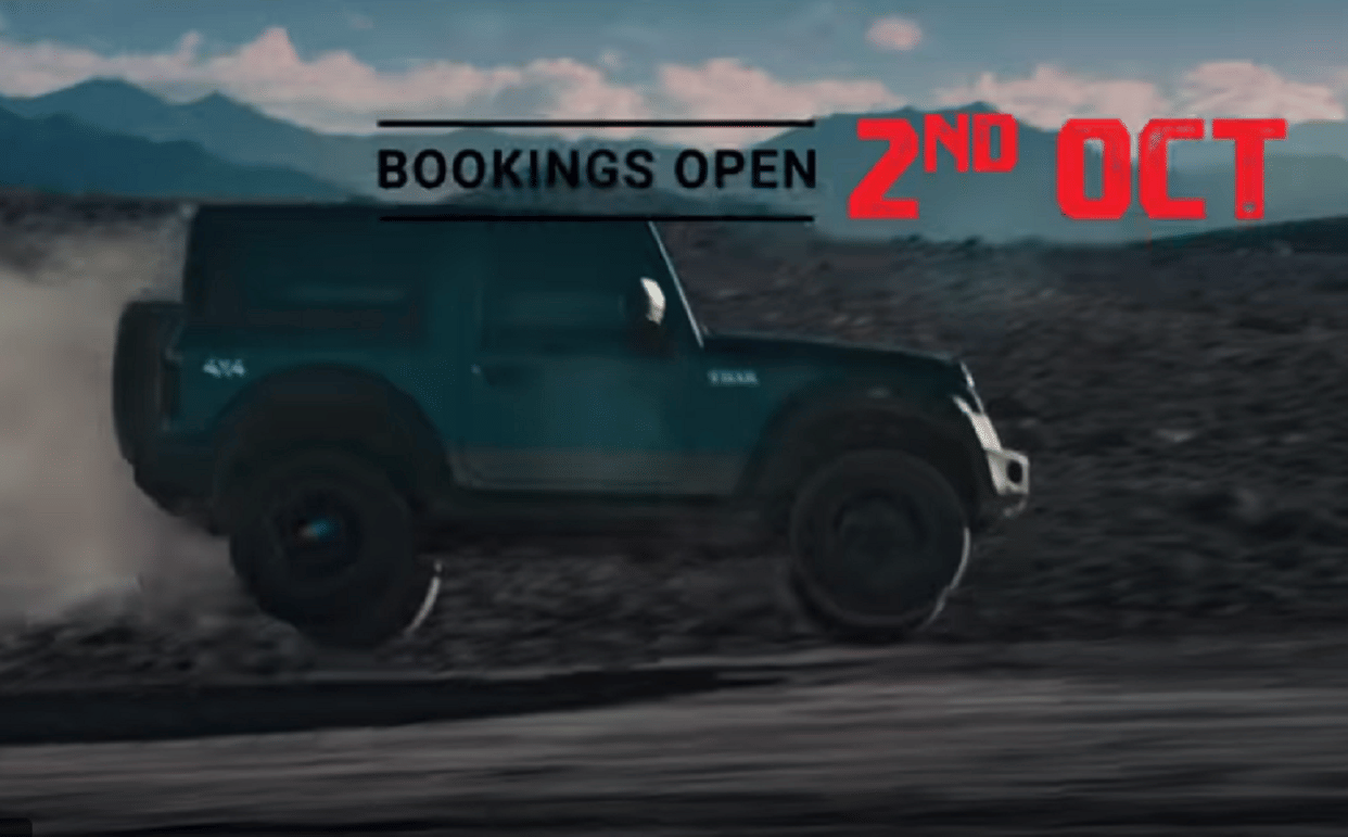 2020 Mahindra Thar Booking starts from October 2, so far Bid of Rs 90 lakh for the auction of first car
