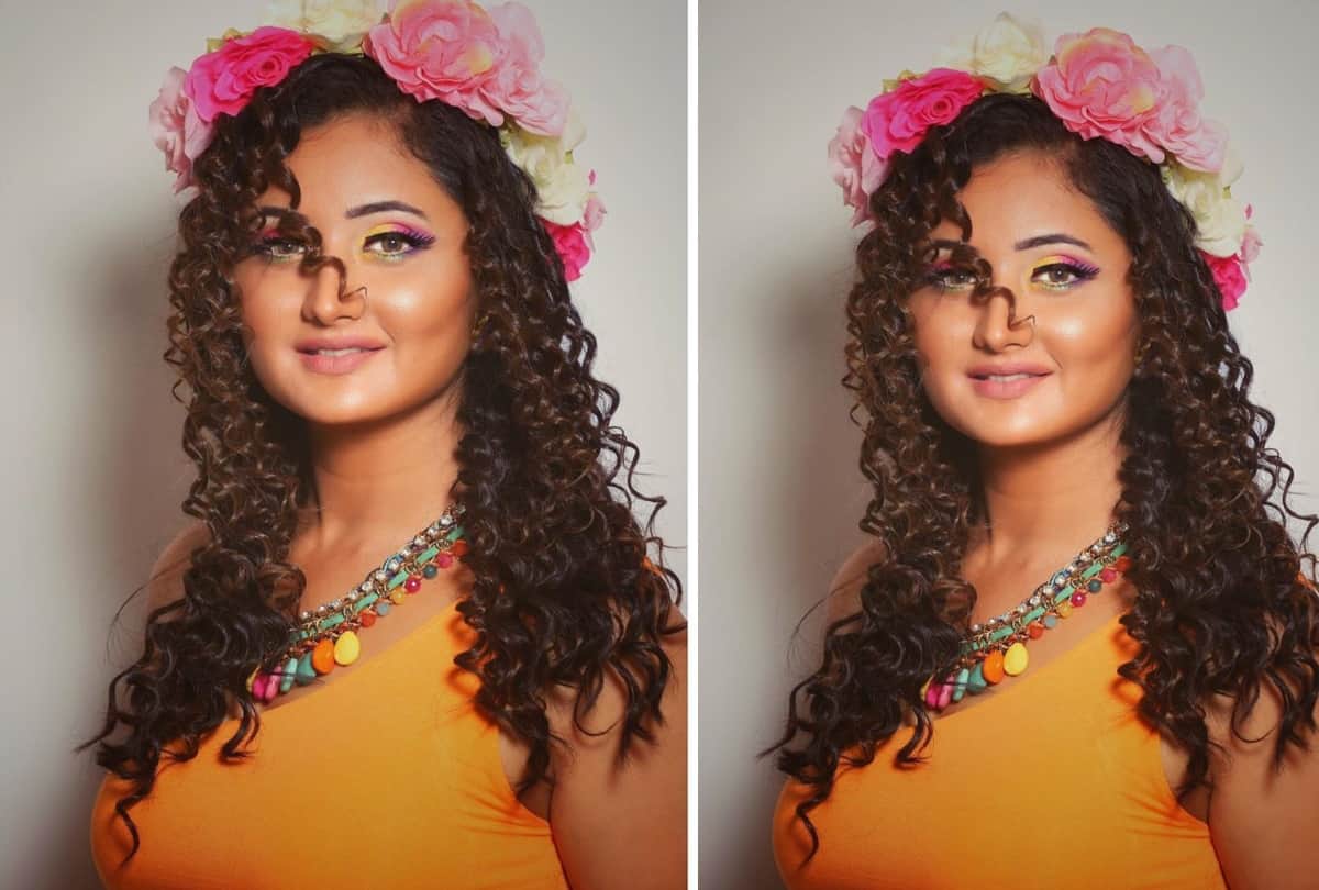 rashmi desai show sizzling in photoshoot sunflower top with thigh high white skirt