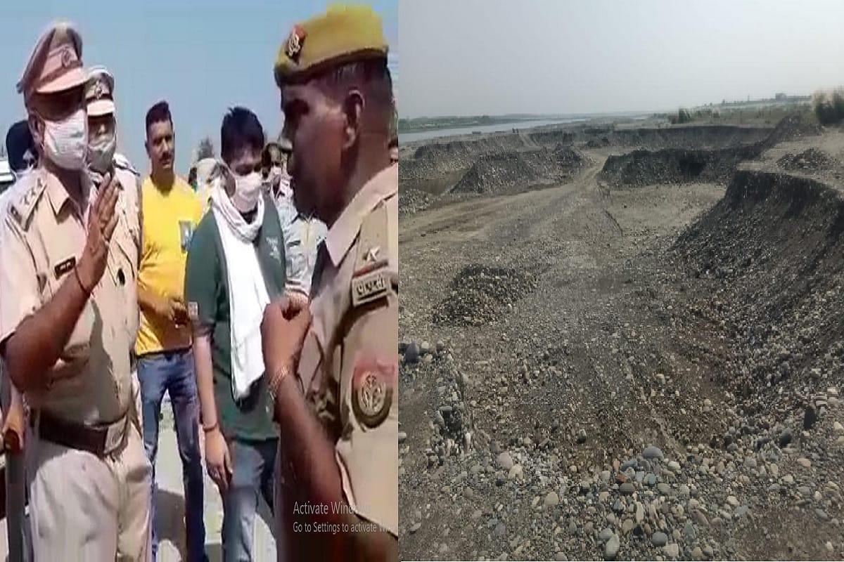 Illegal mining under the guise of Pilar in Hariyana up border in Saharanpur