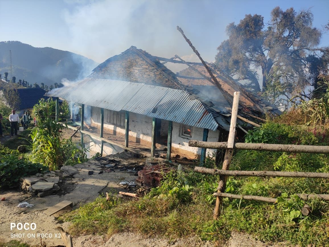 Cylinder explosion burnt two brothers' houses