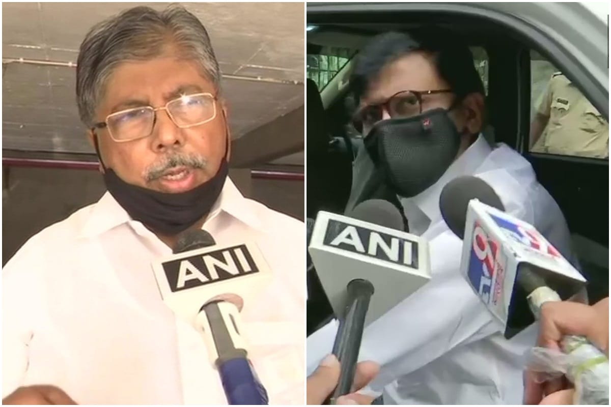 devendra fadanvis sanja raut met in mumbai chandrakant patil says they didnt discuss tea biscuits bjp shivsena