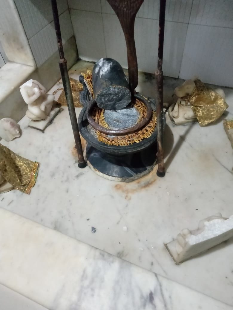 break the statue of lord, youth person, sonipat