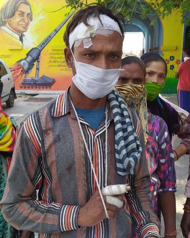 Villagers protest against Loniv