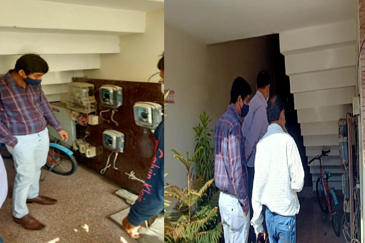 Electricity department raid SO Dharmendra Singh's house and power theft caught at Meerut