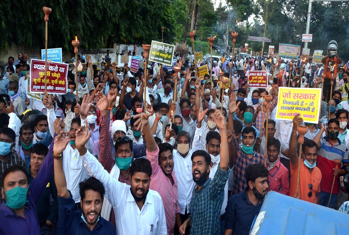 175 electric workers arrested on the road in Prayagraj, released