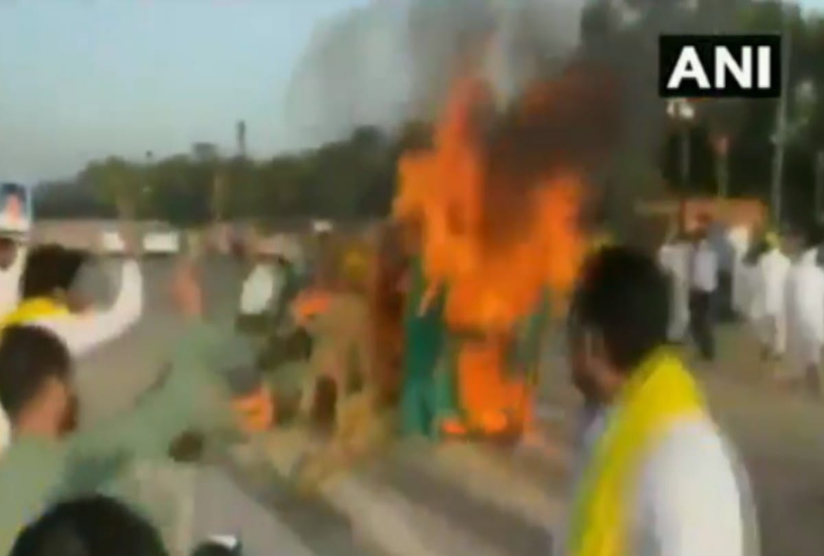 BJP Minister Anil Vij Statement on Congress and Tractor Burning at India Gate Delhi