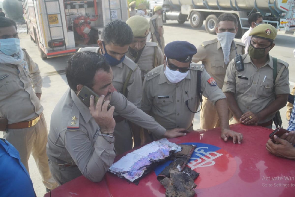 Baghpat News: See the photos of the accident on the Eastern Peripheral Expressway