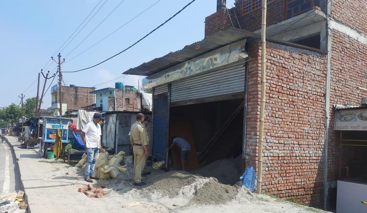 Administration stopped illegal construction on government land
