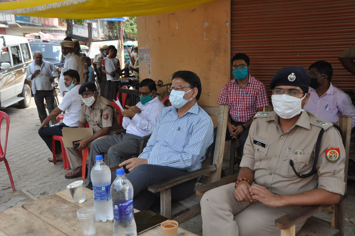 The administration remained alert after the decision was made in the disputed structure, the police kept on silent