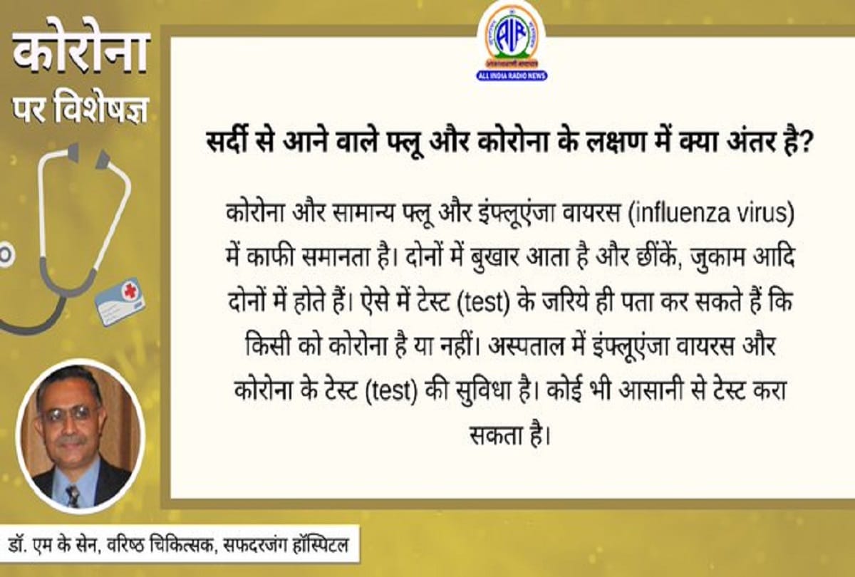 Coronavirus information in hindi difference between nornal flu and covid 19 symptoms coronavirus question answer in hindi
