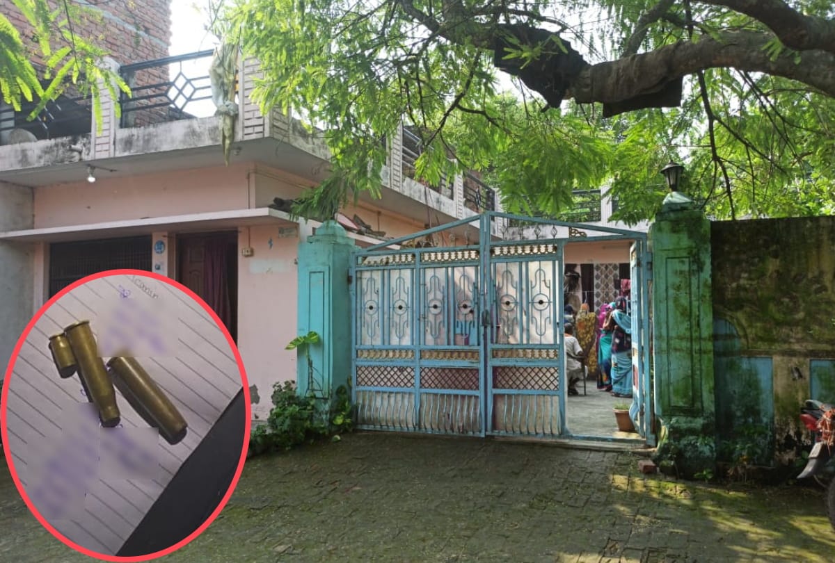 criminals attacked and firing on killer Pradhan house in gorakhpur