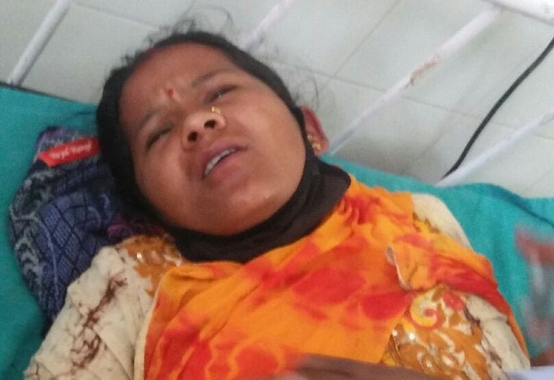 woman bit by snake