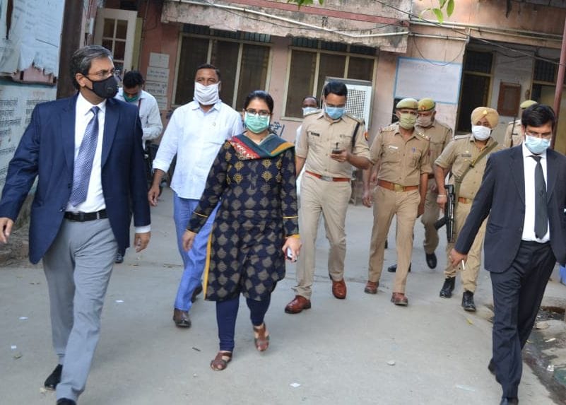 District judge observed security of court