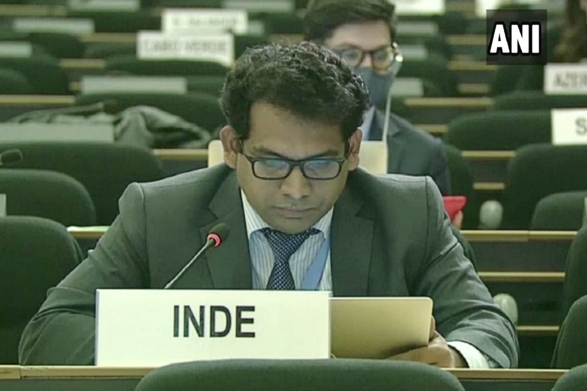 First Secretary at Permanent Mission of India to UN  Pawan Badhe targeted Pakistan at 45th Session of Human Rights Council