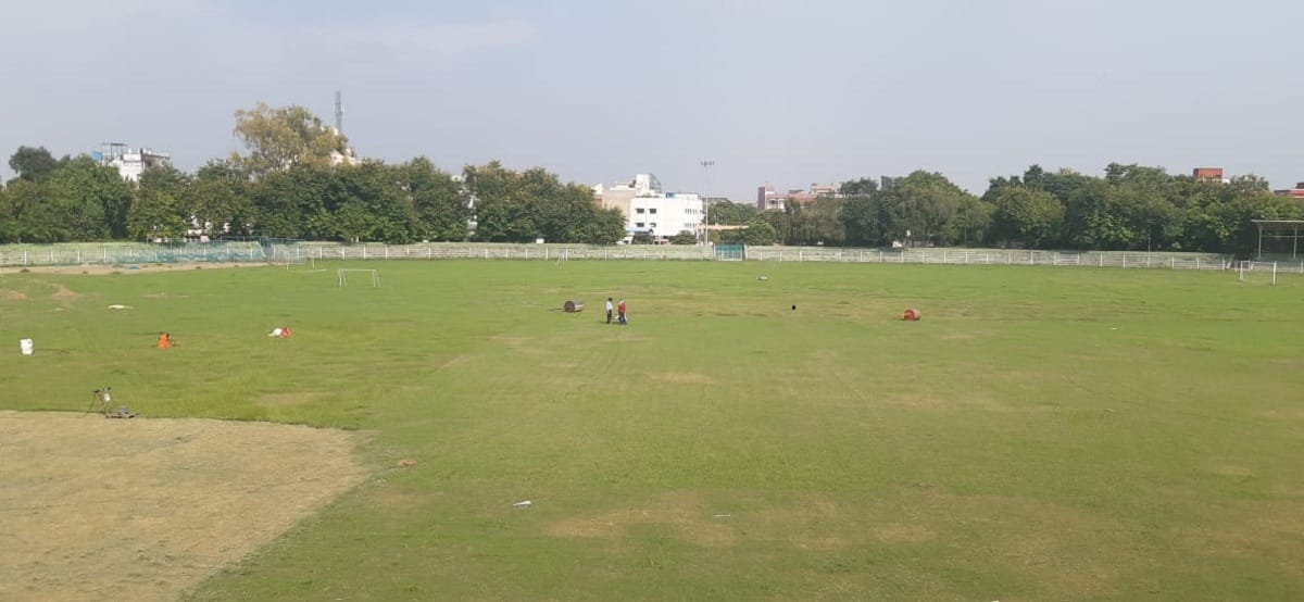 Sigra Stadium opened after six months training for swimming, football and hockey players only in varanasi