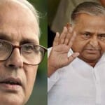 पूर्व प्रधानमंत्री वीपी सिंह व मुलायम सिंह यादव।