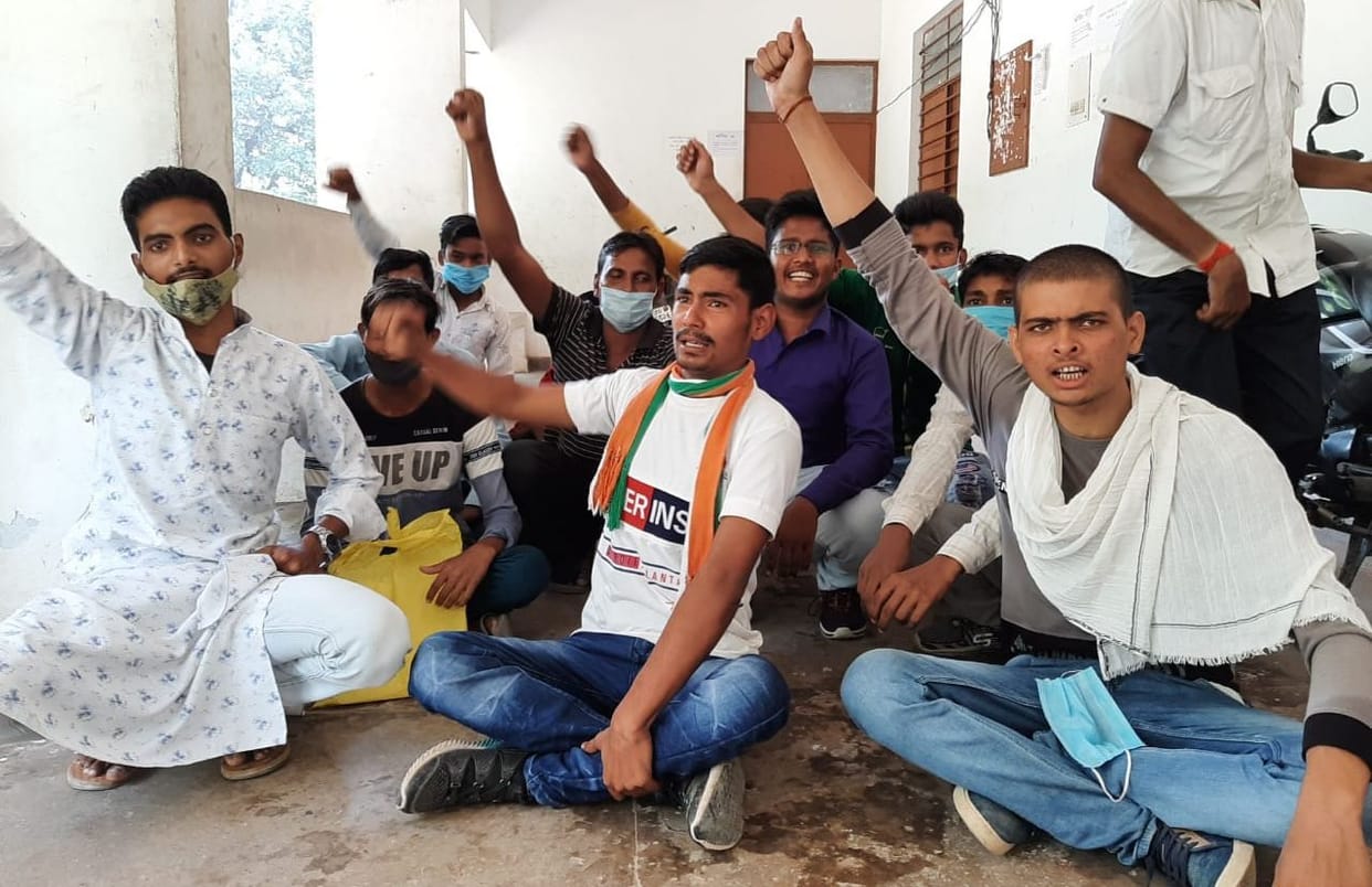 protest in hardoi