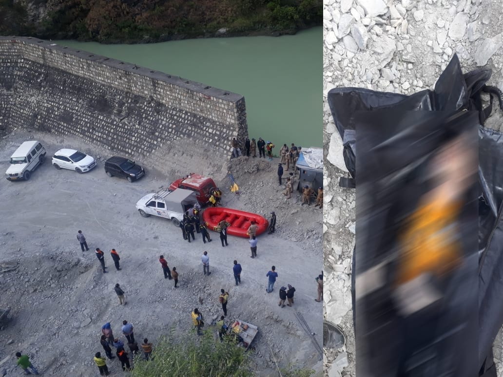 uttarakhand news: car fell in to tehri lake, one dead body found, three missing, ground zero photos