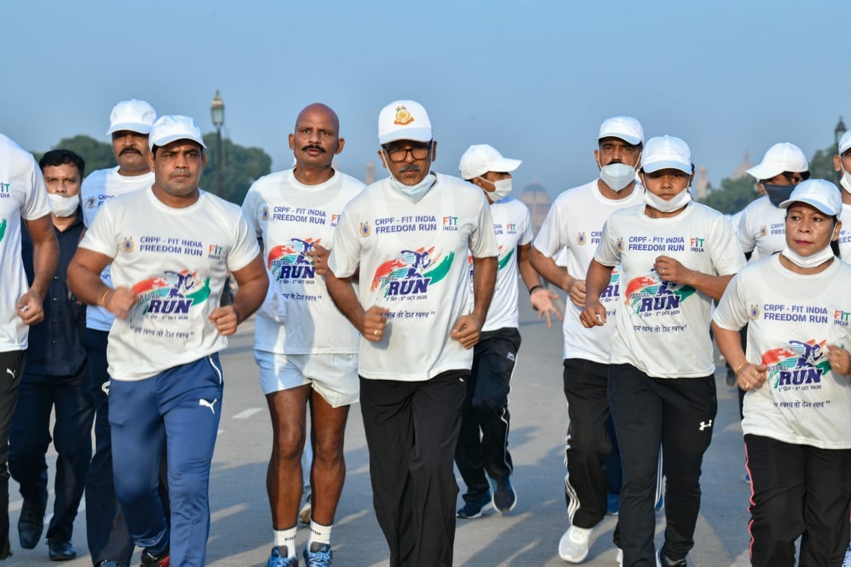 CRPF jawans set a new record for running, 1.5 crore kilometers run in 47 days
