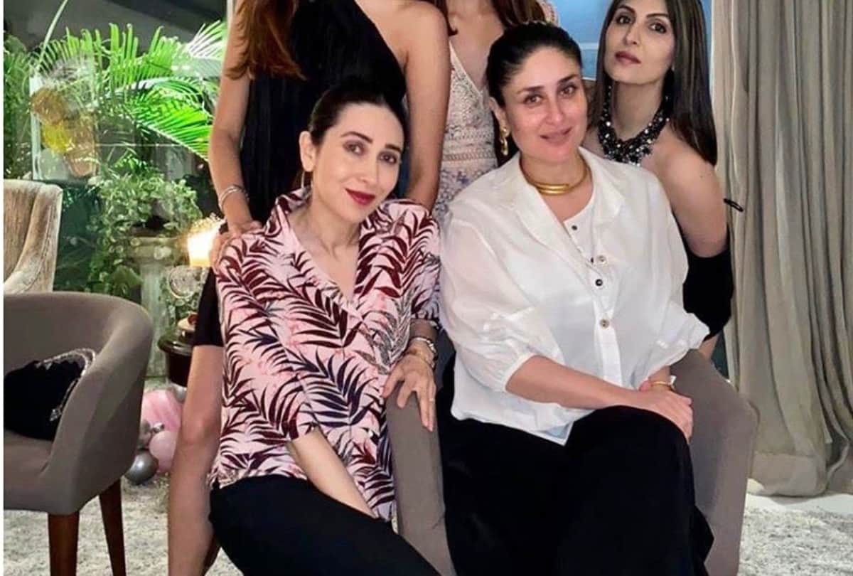 karisma kapoor wears shirt from kareena kapoor closet of airport look