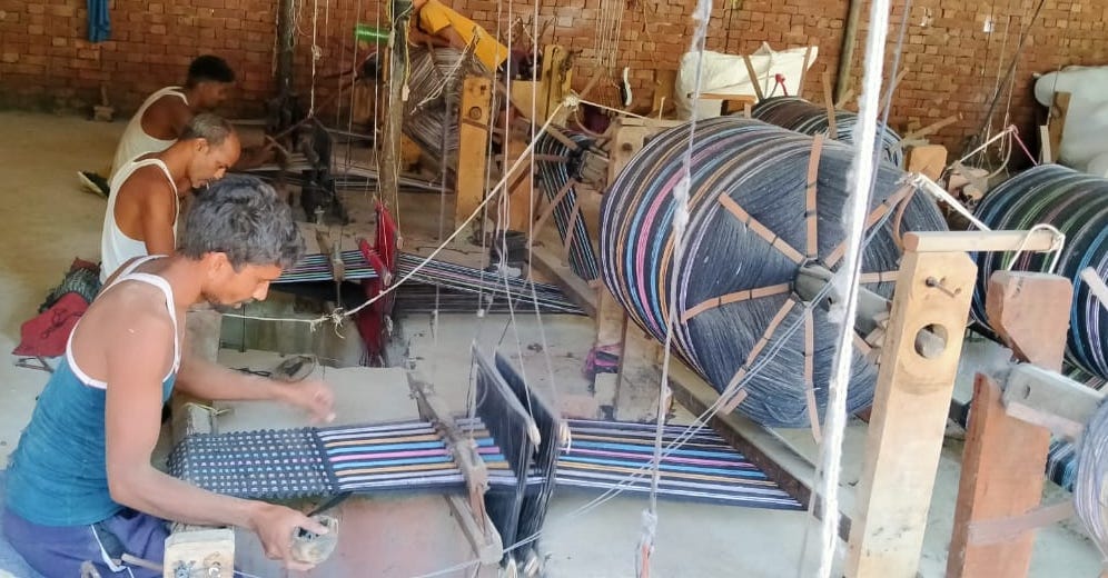 The blanket of the Gangeru, bedsheet sting till Italy
