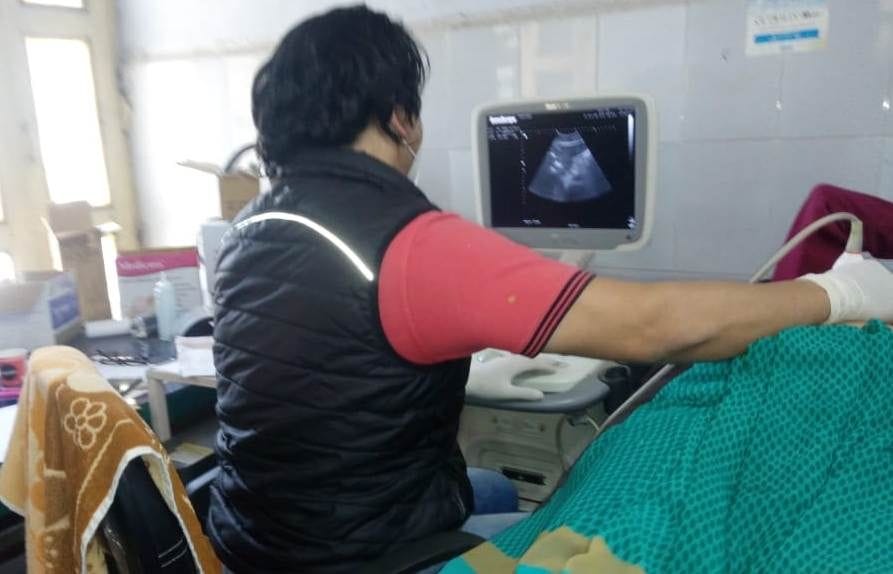 Ultrasound relief after seven days in sub district hospital