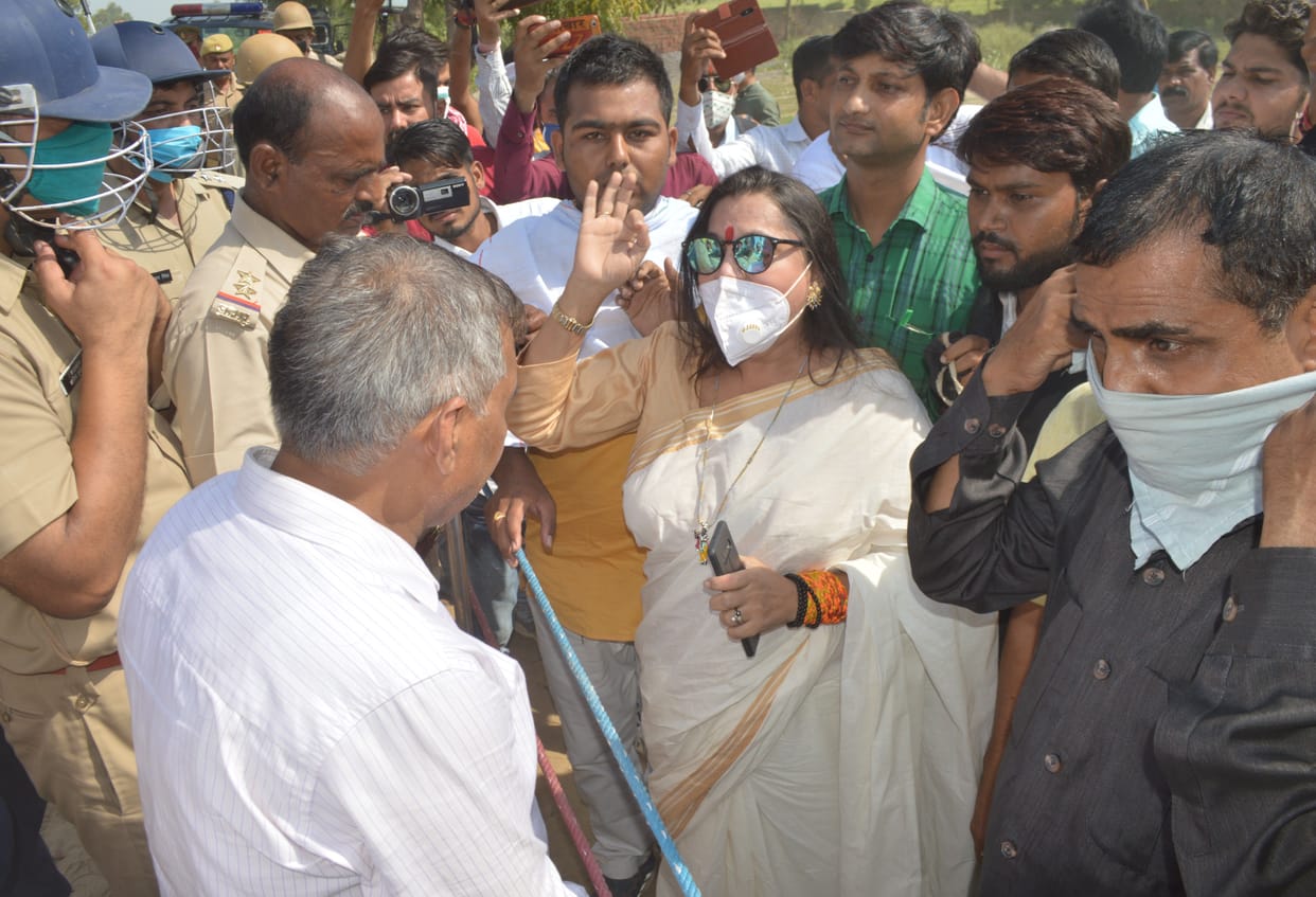 Hathras: Administration was very cautious on the arrival of Rahul and Priyanka