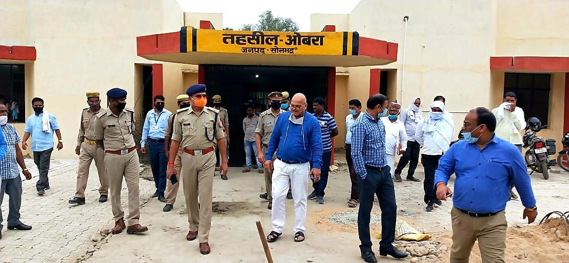 Inspection of under construction tehsil police station