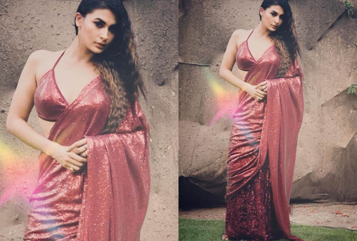 bigg boss 14 contestants pavitra punia glamorous sizzling hot look in saree