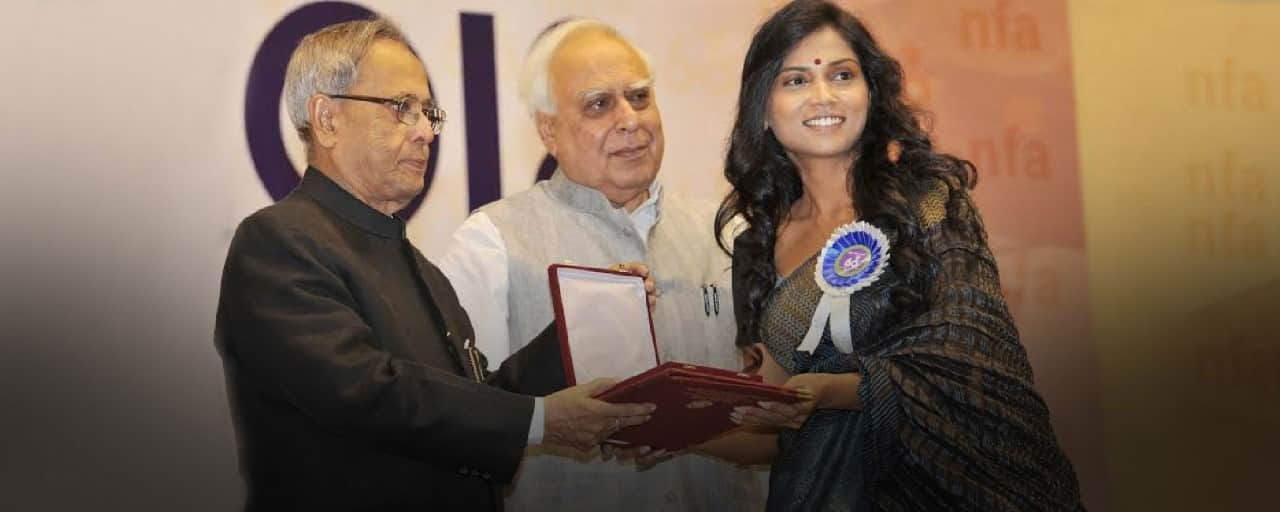 Usha Jadhav Best Actor Female award at Indo German Film week for Mai Ghat Crime No 103 2005