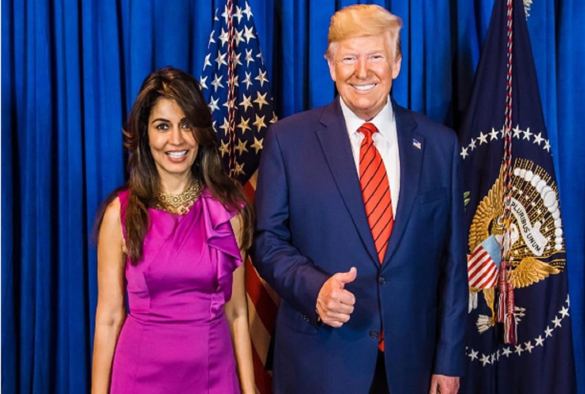 Noida's daughter became part of Indian voices in America, trump impressed by simplicity
