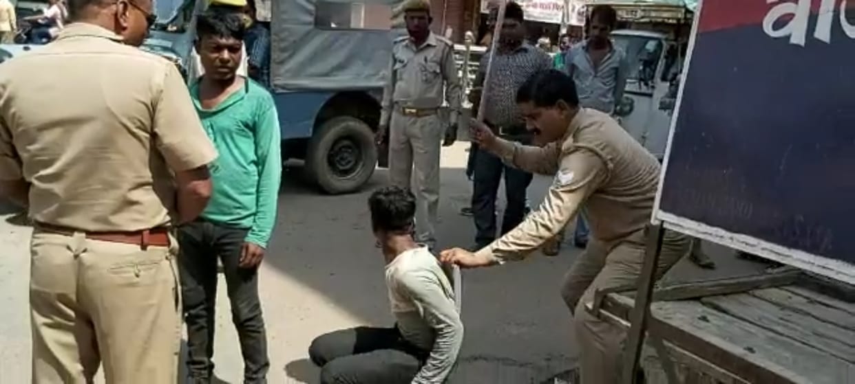 police barbarta see in lalitpur, a boy beat video virul