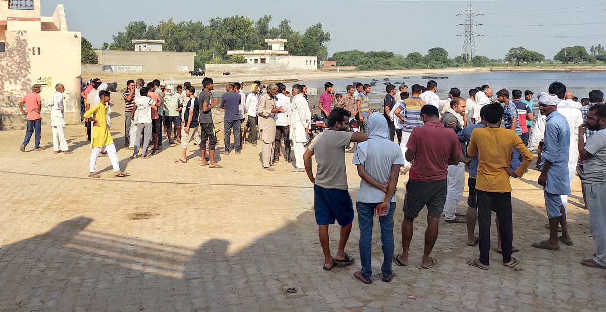 The miscreants who entered Dhakal village beat the villagers, surrounded and apprehended seven accused