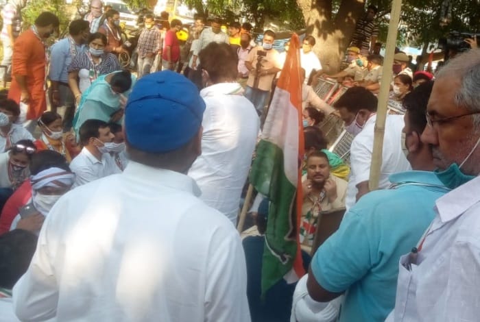 Hathras Case: Congress Chandigarh Protest, Rahul Gandhi, Priyanka Gandhi