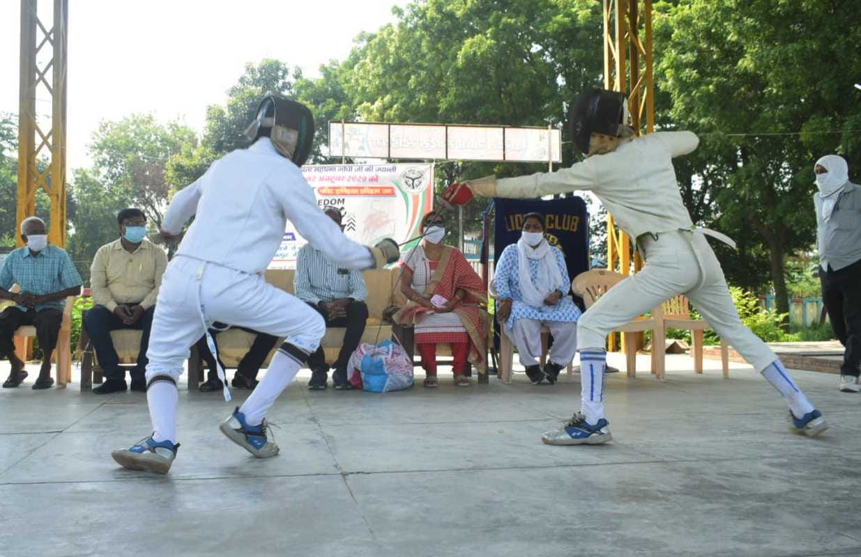 Raunak and Aditya won in fencing