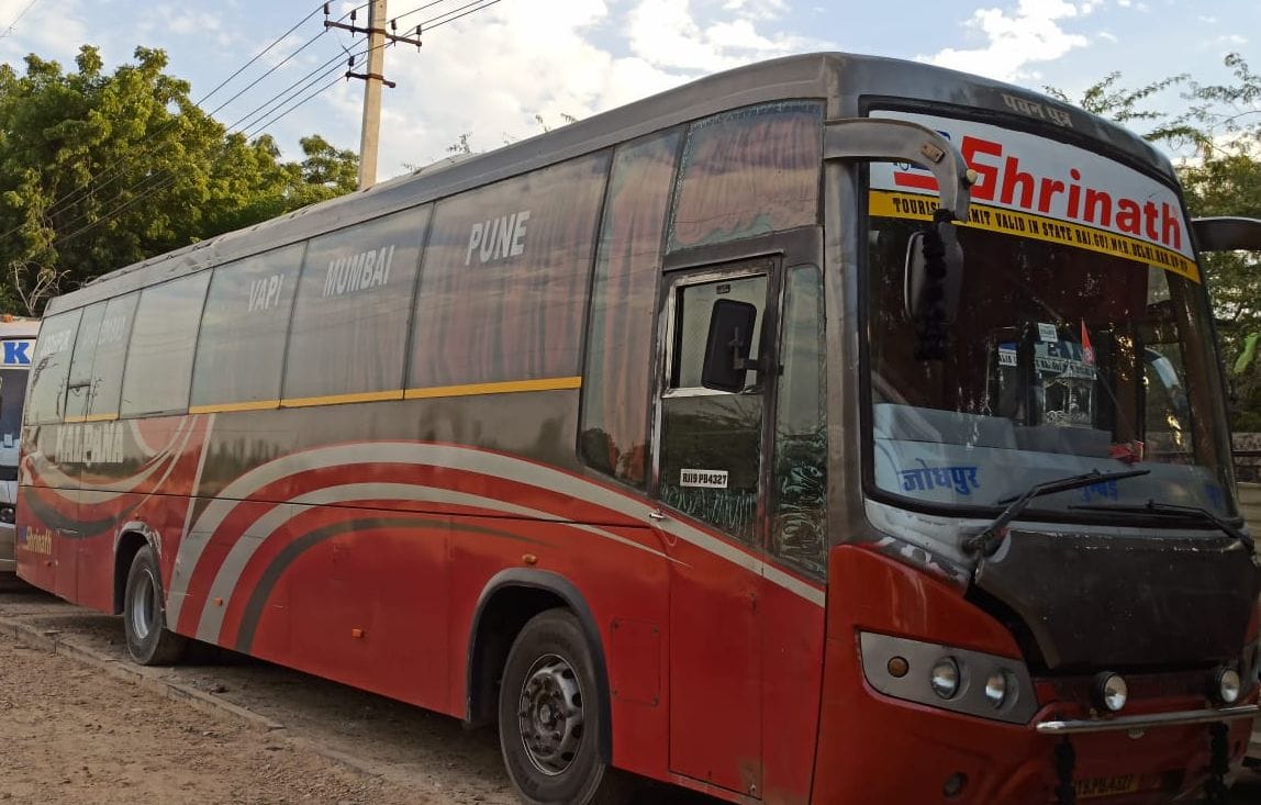 Bus challan cut in jhansi than stand puney