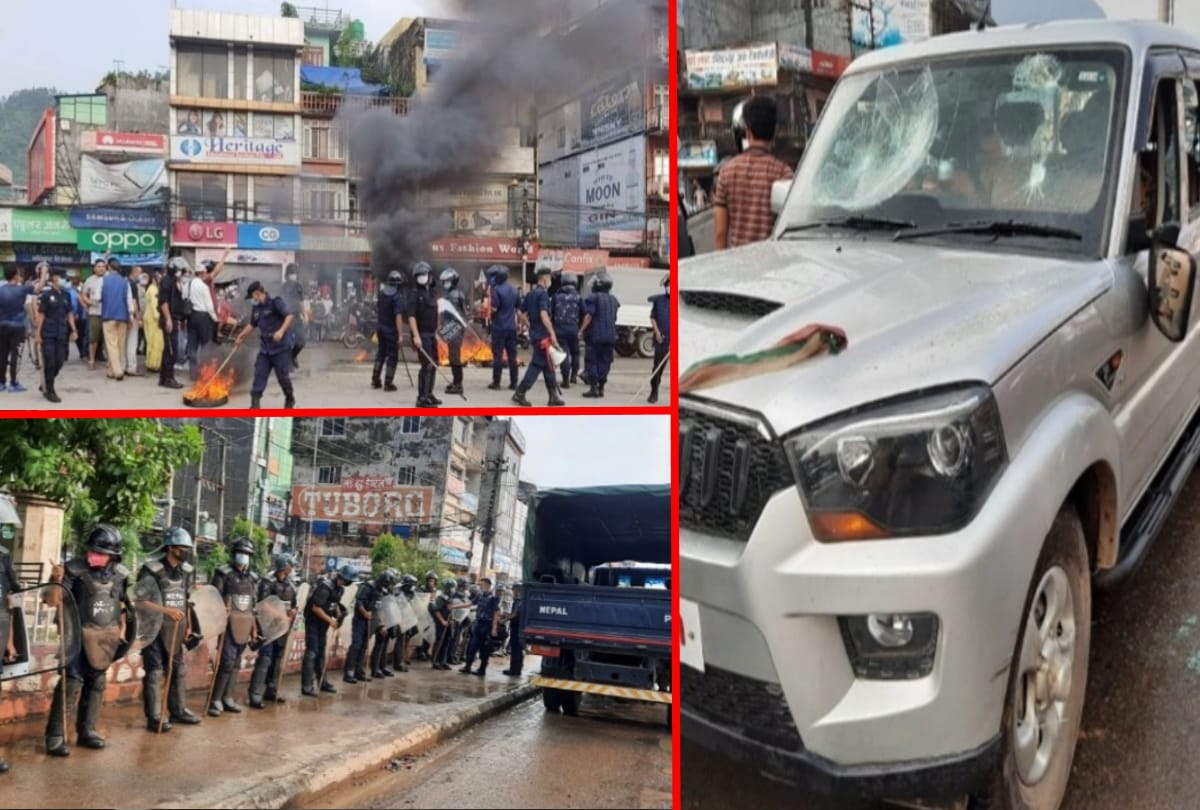 Demonstration in Nepal on making Dong the capital