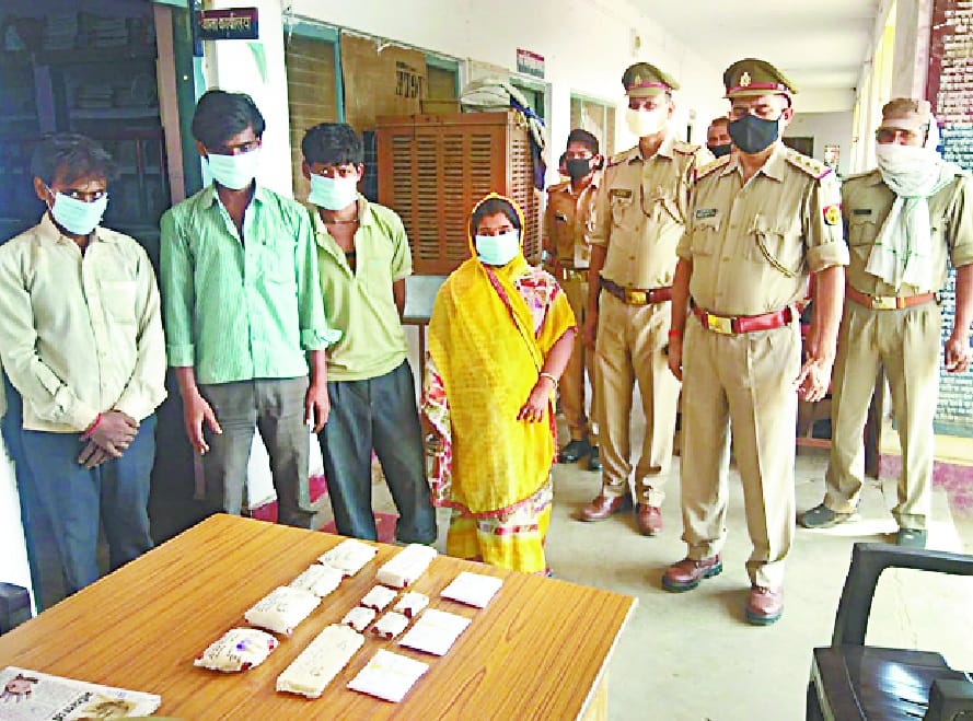 Four including woman arrested with heroin worth 50 lakh in Sonbhadra