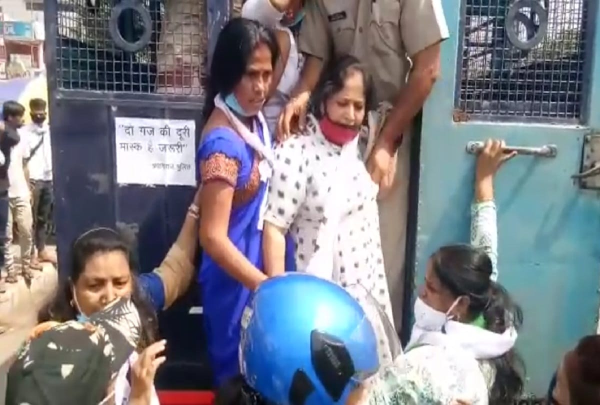35 activists, including wife of AAP MP Sanjay Singh, sent to jail in protest against Hathras incident