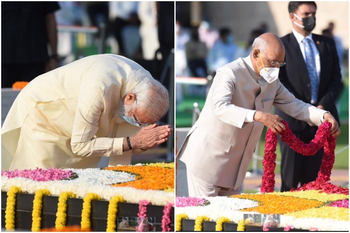 Mahatma Gandhi Jayanti in India president kovind pm modi amit shah rajnath singh wish on bapu birth anniversary