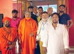 मंदिर में दर्शन के बाद लौटते विनय कटियार।