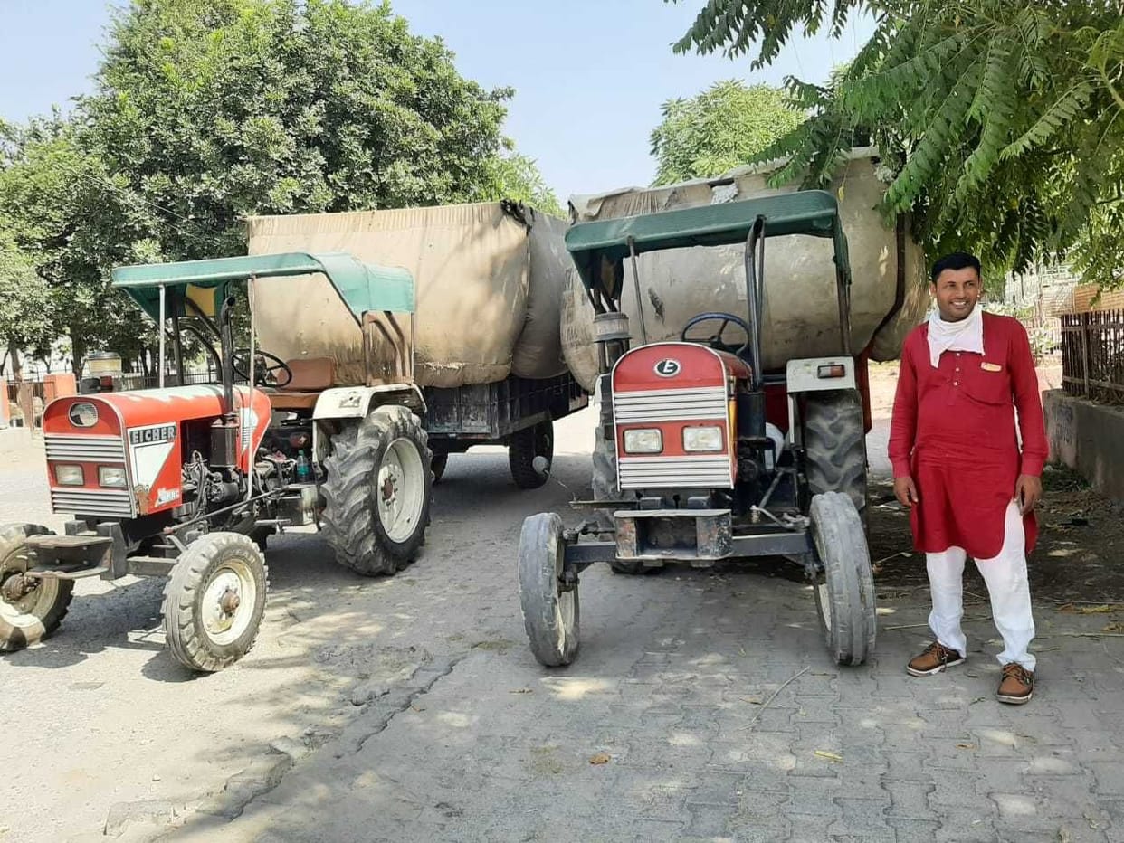 On the first day, 350 quintals of narma from 11 farmers and four days later, 50 quintals of paddy bought from a farmer