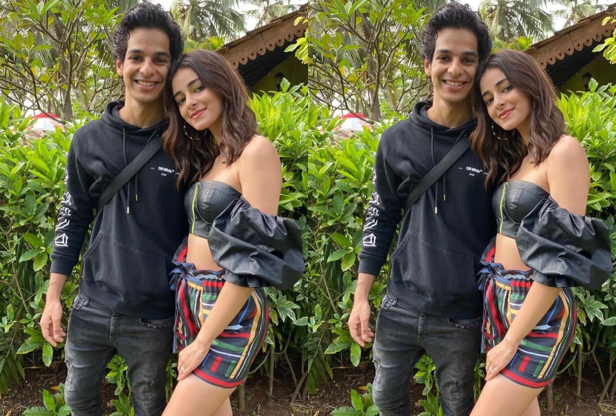 khaali peeli promotion ananya panday wear black crop top with colorful shorts